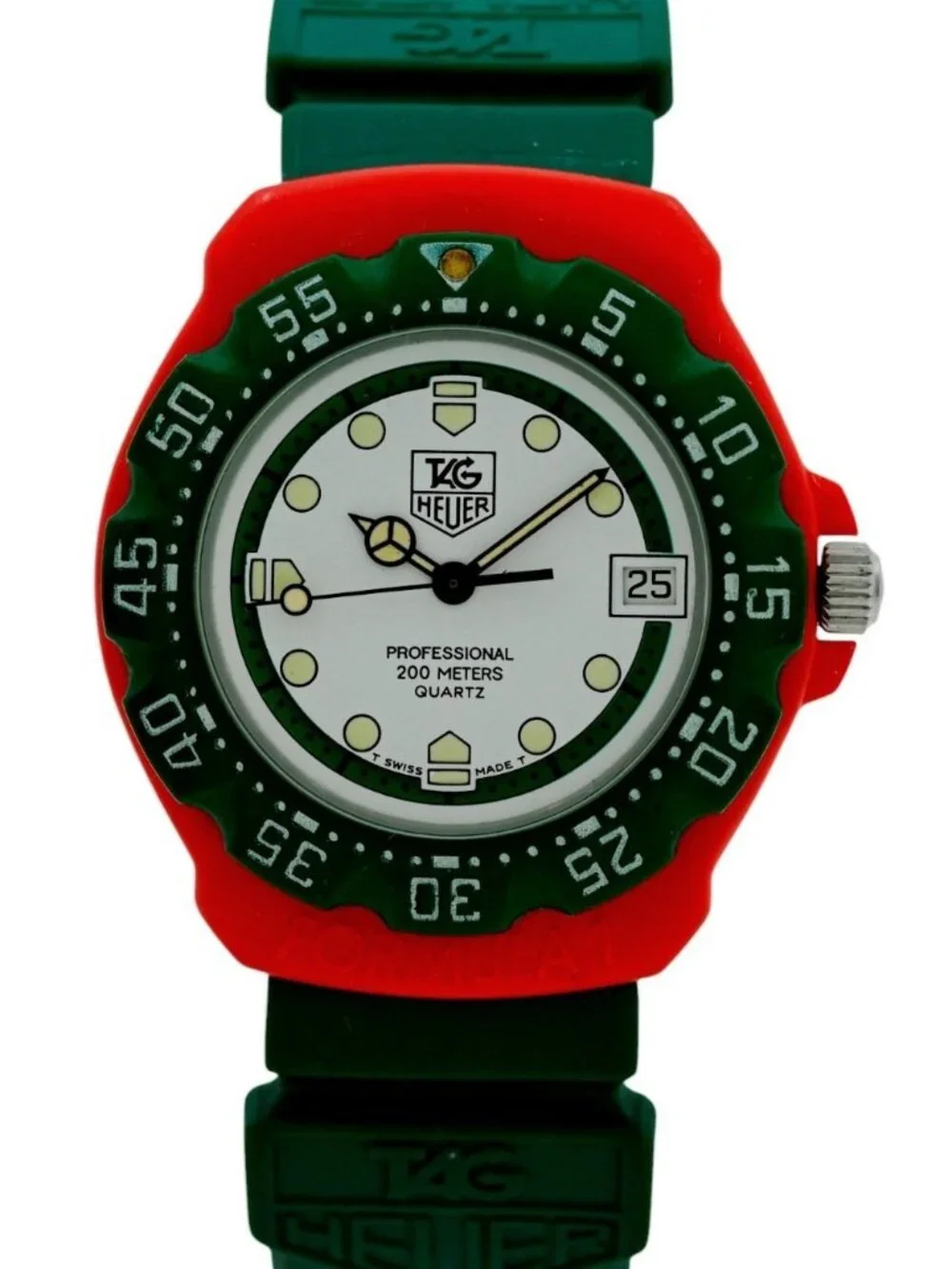 Tag Heuer 35mm Men's Formula 1 Red/ Green/ White Swiss Quartz F1 Watch- 384.513!